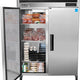 Maxx Cold - 49 cu ft. Stainless Steel Solid Double Door Top Mount Reach-In Freezer - MCFT-49FDHC