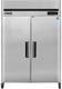 Maxx Cold - 49 cu ft. Stainless Steel Solid Double Door Top Mount Reach-In Freezer - MCFT-49FDHC