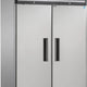 Maxx Cold - 49 cu ft. Stainless Steel Solid Double Door Top Mount Reach-In Freezers - MXCF-49FDHC