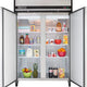 Maxx Cold - 49 cu ft. Stainless Steel Solid Double Door Top Mount Reach-In Refrigerators - MCRT-49FDHC