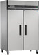 Maxx Cold - 49 cu ft. Stainless Steel Solid Double Door Top Mount Reach-In Refrigerators - MXCR-49FDHC