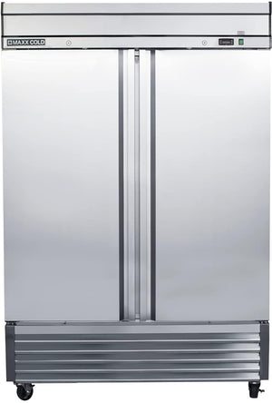 Maxx Cold - 49 cu. ft. Double and Solid Door Bottom Mount Reach-In Freezer - MXSF-49FDHC