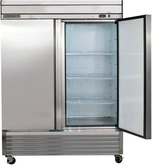 Maxx Cold - 49 cu. ft. Double and Solid Door Bottom Mount Reach-In Freezer - MXSF-49FDHC