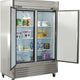 Maxx Cold - 49 cu. ft. Double and Solid Door Bottom Mount Reach-In Freezer - MXSF-49FDHC