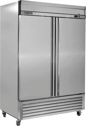 Maxx Cold - 49 cu. ft. Double and Solid Door Bottom Mount Reach-In Freezer - MXSF-49FDHC