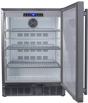 Maxx Cold - 5 cu. ft. Stainless Steel Compact Outdoor Refrigerator - MCR5U-OHC