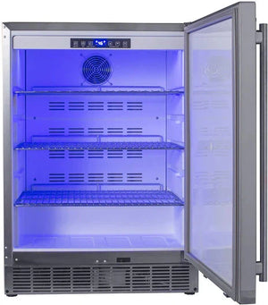 Maxx Cold - 5 cu. ft. Stainless Steel Compact Outdoor Refrigerator - MCR5U-OHC