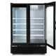 Maxx Cold - 50 Cu ft. Black Double Door & Large Capacity Merchandiser Freezer - MXGDM-50FBHC