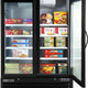 Maxx Cold - 50 Cu ft. Black Double Door & Large Capacity Merchandiser Freezer - MXGDM-50FBHC