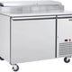 Maxx Cold - 50" Stainless Steel Single Door Pizza Prep Table - MXSPP50HC