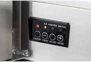 Maxx Cold - 50 lb Stainless Steel Premium Outdoor Self-Contained Ice Machine with Pump - MIM50P-O