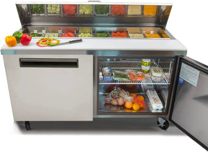 Maxx Cold - 60" Double Door Refrigerated Sandwich Prep Table - MXCR60SHC