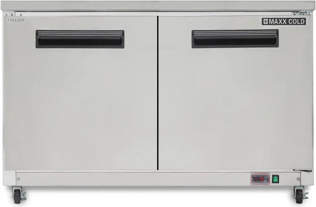 Maxx Cold - 60" Double Door Undercounter Freezer - MXCF60UHC