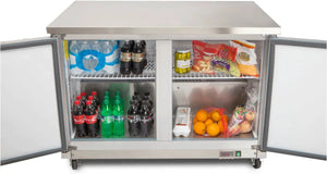 Maxx Cold - 60" Double Door Undercounter Refrigerator - MXCR60UHC