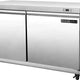 Maxx Cold - 60" Stainless Steel Double Door Undercounter Freezer - MXSF60UHC