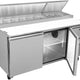 Maxx Cold - 70" Stainless Steel Double Door Pizza Prep Table - MXSPP70HC