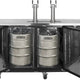 Maxx Cold - 72", 3 Barrel/Keg Black Two Tower Beer Dispenser - MXBD72-2BHC