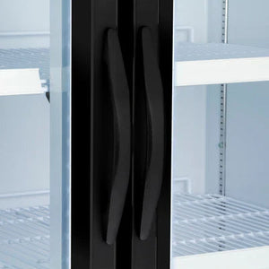 Maxx Cold - 72 Cu ft. Black Glass Triple Door Merchandiser Refrigerator - MXM3-72RBHC