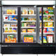 Maxx Cold - 72 Cu ft. Black Triple Double Door Merchandiser Freezer - MXM3-72FBHC