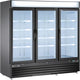 Maxx Cold - 72 Cu ft. Black Triple Double Door Merchandiser Freezer - MXM3-72FBHC