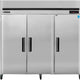 Maxx Cold - 72 cu ft. Stainless Steel Solid Triple Door Bottom Mount Reach-In Freezer - MCFT-72FDHC