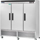 Maxx Cold - 72 cu ft. Stainless Steel Solid Triple Door Bottom Mount Reach-In Refrigerator - MCR-72FDHC