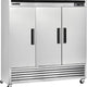 Maxx Cold - 72 cu ft. Stainless Steel Solid Triple Door Bottom Mount Reach-In Refrigerator - MCR-72FDHC