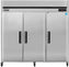 Maxx Cold - 72 cu ft. Stainless Steel Solid Triple Door Bottom Mount Reach-In Refrigerator - MCRT-72FDHC