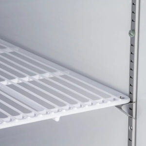 Maxx Cold - 72 cu ft. Stainless Steel Solid Triple Door Top Mount Reach-In Freezer - MXCF-72FDHC