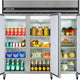 Maxx Cold - 72 cu ft. Stainless Steel Solid Triple Door Top Mount Reach-In Freezer - MXCF-72FDHC