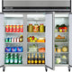 Maxx Cold - 72 cu ft. Stainless Steel Solid Triple Door Top Mount Reach-In Refrigerator - MXCR-72FDHC