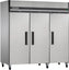 Maxx Cold - 72 cu ft. Stainless Steel Solid Triple Door Top Mount Reach-In Refrigerator - MXCR-72FDHC