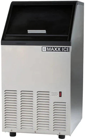 Maxx Cold - 75 lb Stainless Steel Bullet-Cube Self-Contained Ice Machine - MIM75