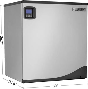 Maxx Cold - Intelligent Series 1000 lb Stainless Steel Full-Dice Modular Ice Machine - MIM1000N