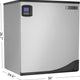 Maxx Cold - Intelligent Series 1000 lb Stainless Steel Full-Dice Modular Ice Machine - MIM1000N