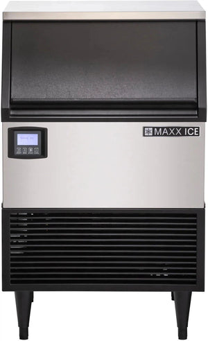 Maxx Cold - Intelligent Series 150 lb Stainless Steel Full Dice Ice Machine - MIM150N