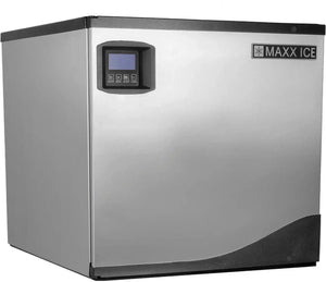 Maxx Cold - Intelligent Series 360 lb Stainless Steel Half-Dice Modular Ice Machine - MIM360N