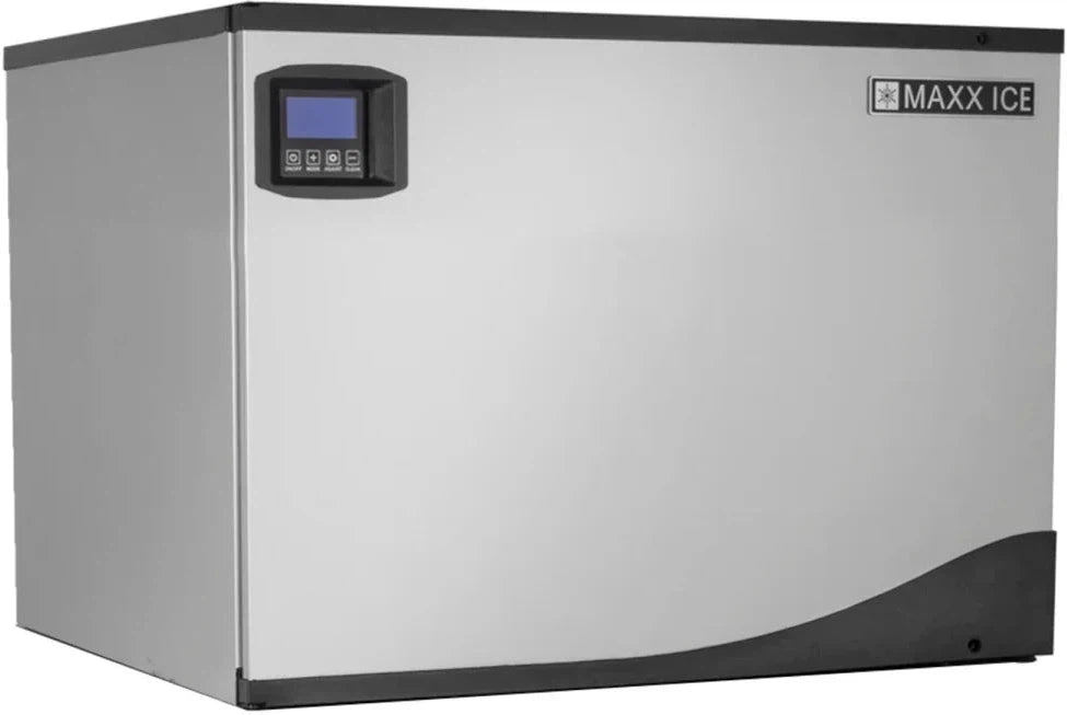 Maxx Cold - Intelligent Series 370 lb Stainless Steel Half-Dice Modular Ice Machine - MIM370NH