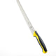 Mercer - 10" Japanese Steel Wavy Edge Wide Bread Knife with Yellow Handle - M23210YL