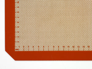 Mercer - 11.8" X 16.5" Half Size Silicone Bake Mat with Orange Border - M31093OR