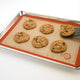 Mercer - 11.8" X 16.5" Half Size Silicone Bake Mat with Orange Border - M31093OR