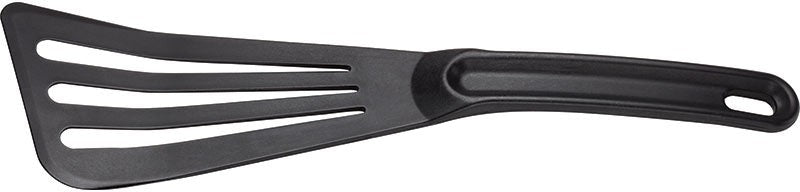 Mercer - 12" x 3.5" Nylon Black Slotted Spatula - M35110BK