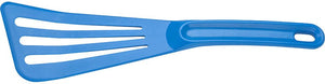 Mercer - 12" x 3.5" Nylon Blue Slotted Spatula - M35110BL