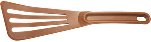 Mercer - 12" x 3.5" Nylon Brown Slotted Spatula - M35110BR