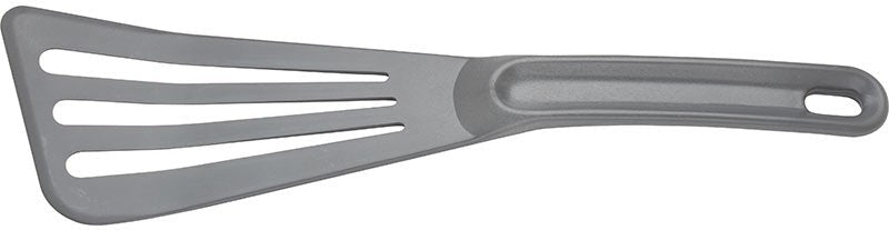 Mercer - 12" x 3.5" Nylon Gray Slotted Spatula - M35110GY