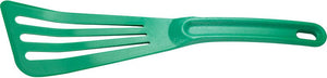 Mercer - 12" x 3.5" Nylon Green Slotted Spatula - M35110GR