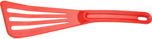 Mercer - 12" x 3.5" Nylon Red Slotted Spatula - M35110RD