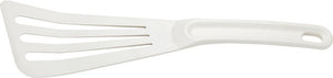 Mercer - 12" x 3.5" Nylon White Slotted Spatula - M35110WH