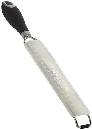 Mercer - 15" Stainless Steel Narrow Ribbon Grater with Black Santoprene Handle - M35402