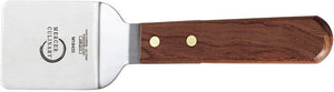 Mercer - 2.5" x 2.5" Stainless Steel Mini Turner with Rosewood Handle - M18435